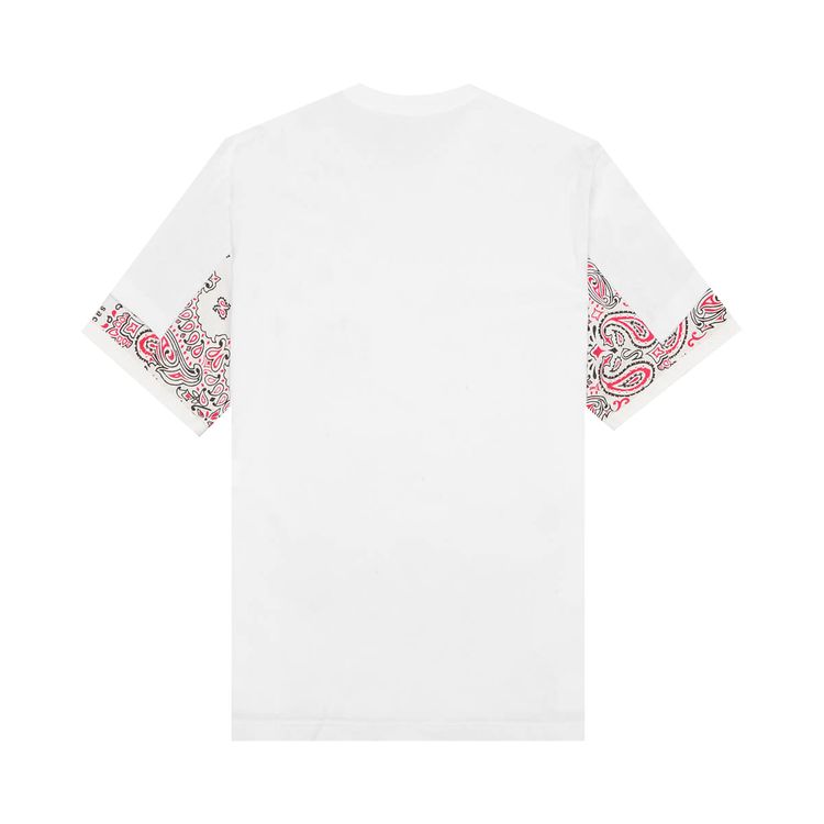 Sacai Bandana Print T Shirt White