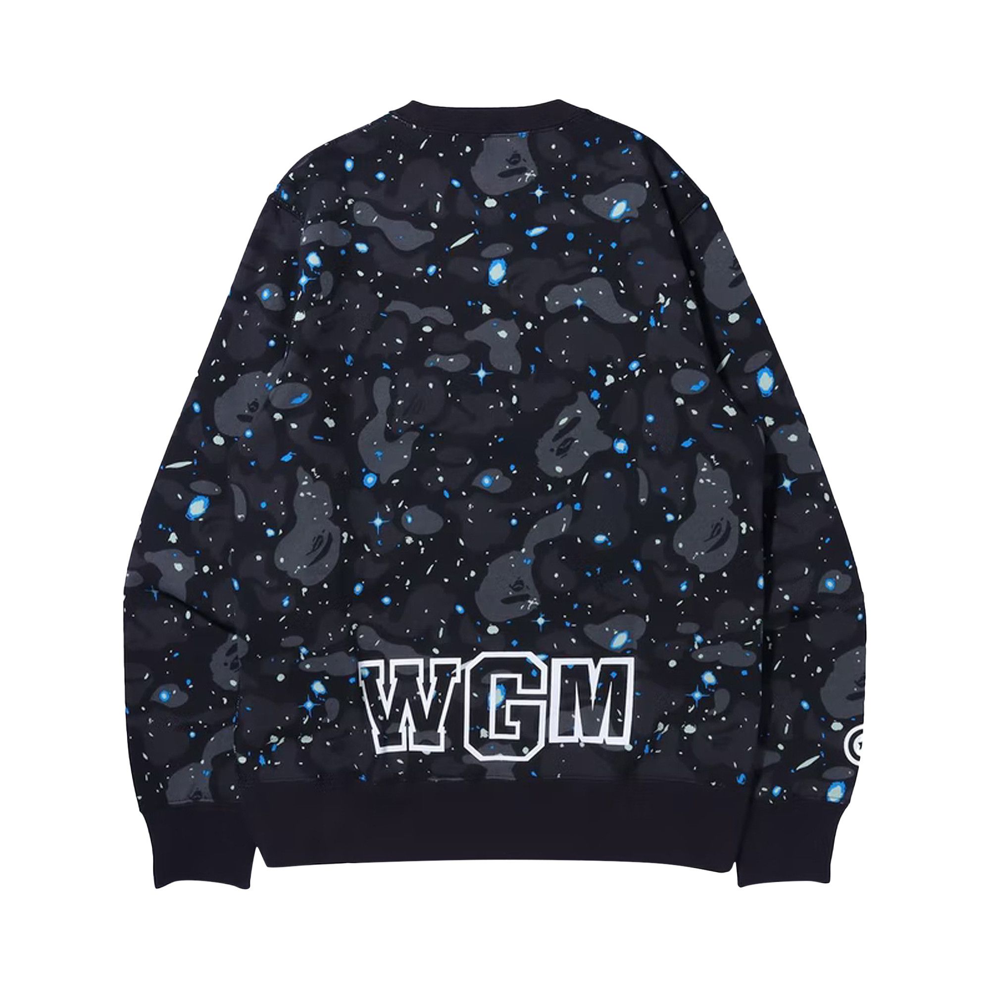 Buy BAPE Space Camo Shark Crewneck Black 1H80 113 003 BLACK GOAT AU
