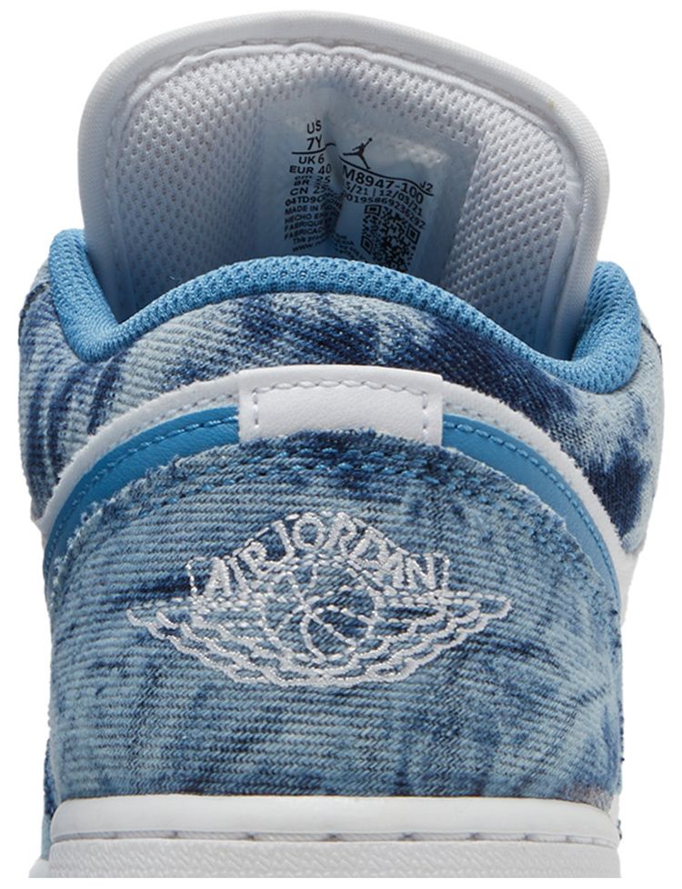 Air Jordan 1 Low GS Washed Denim