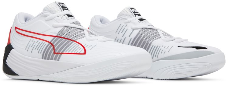 Puma Fusion Nitro White High Risk Red