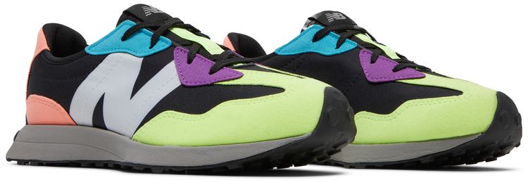 New Balance 327 Big Kid Black Multi Color