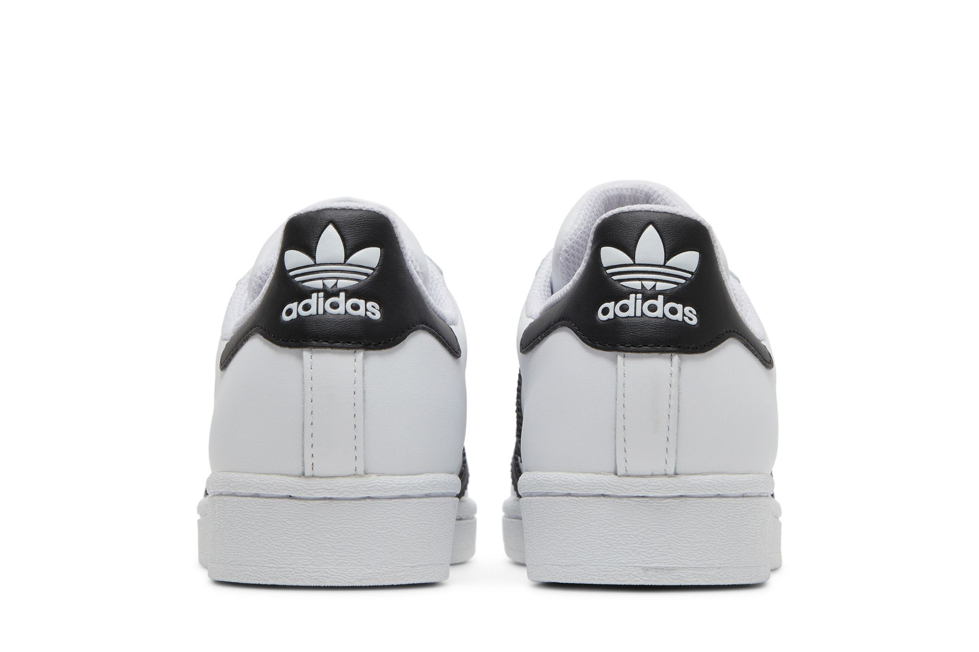 Adidas superstar j white black clearance