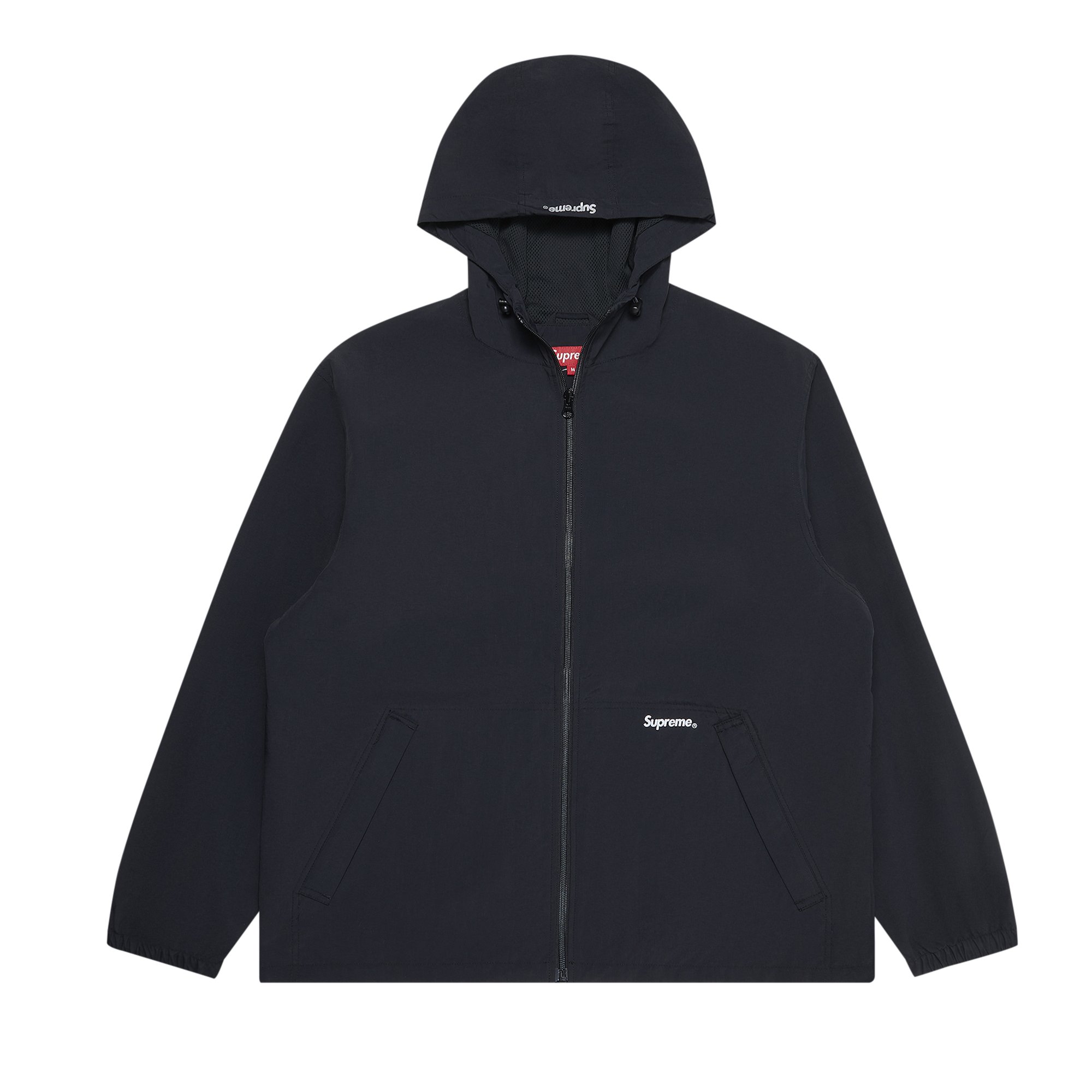 Supreme Reflective Zip Hooded Jacket 'Black'