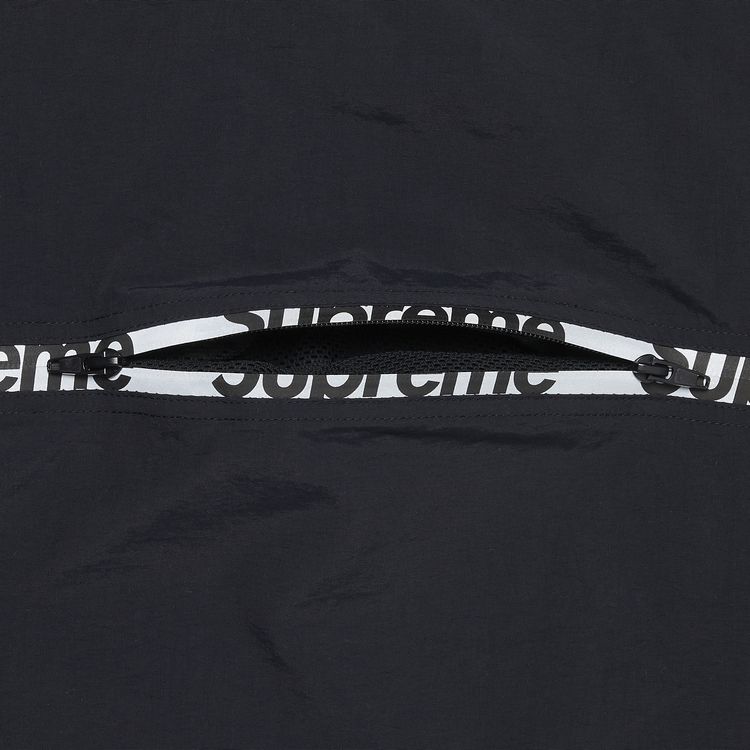 Supreme Reflective Zip Hooded Jacket Black