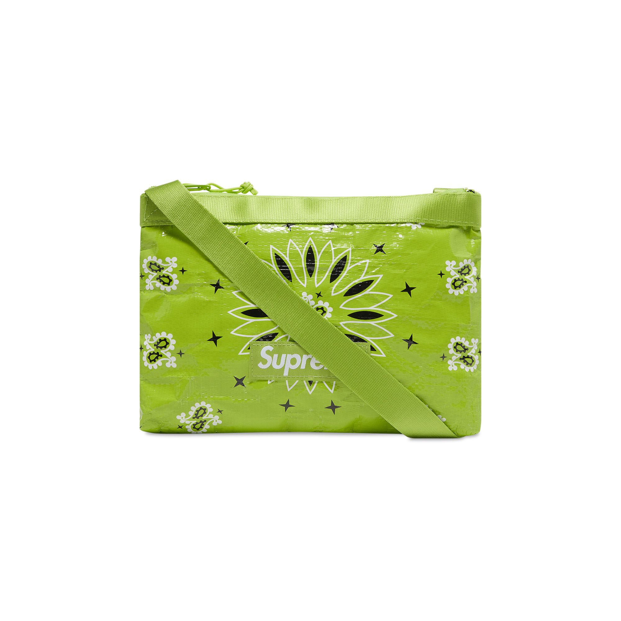 Buy Supreme Bandana Tarp Side Bag 'Bright Green' - SS21B21 BRIGHT