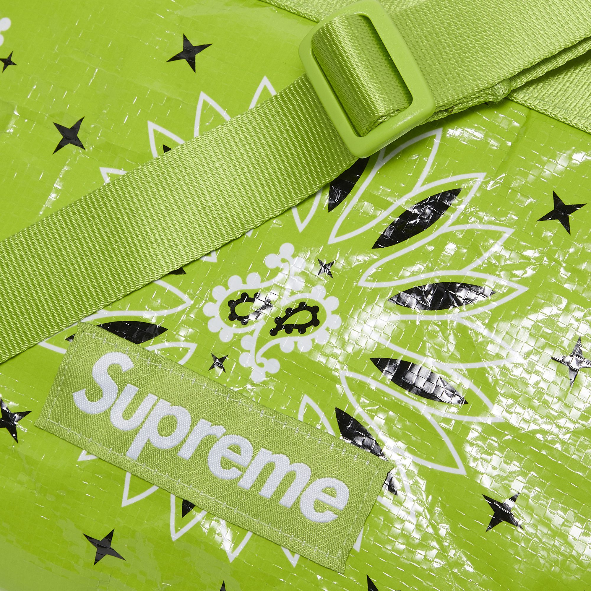 Buy Supreme Bandana Tarp Side Bag 'Bright Green' - SS21B21 BRIGHT