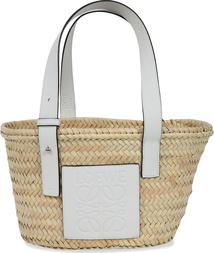 Loewe - Natural & White Small Basket Bag