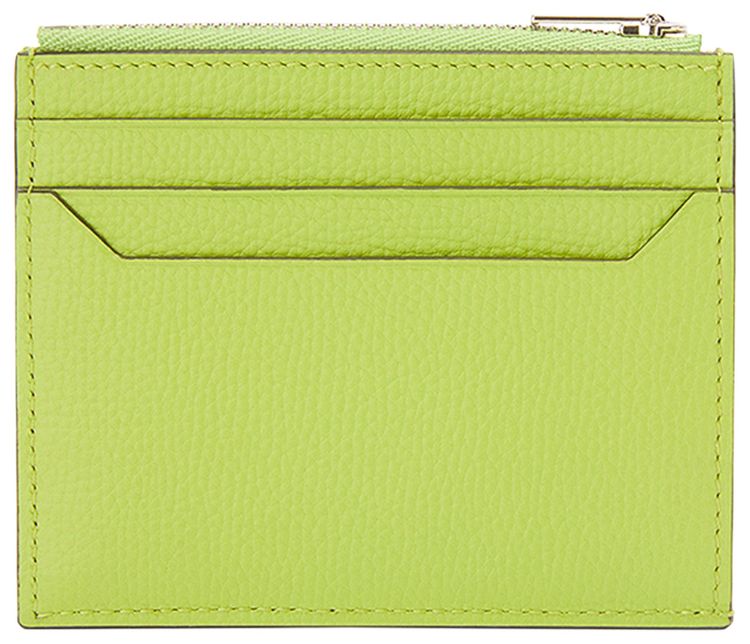 Loewe Anagram Square Zip Cardholder Green Bean