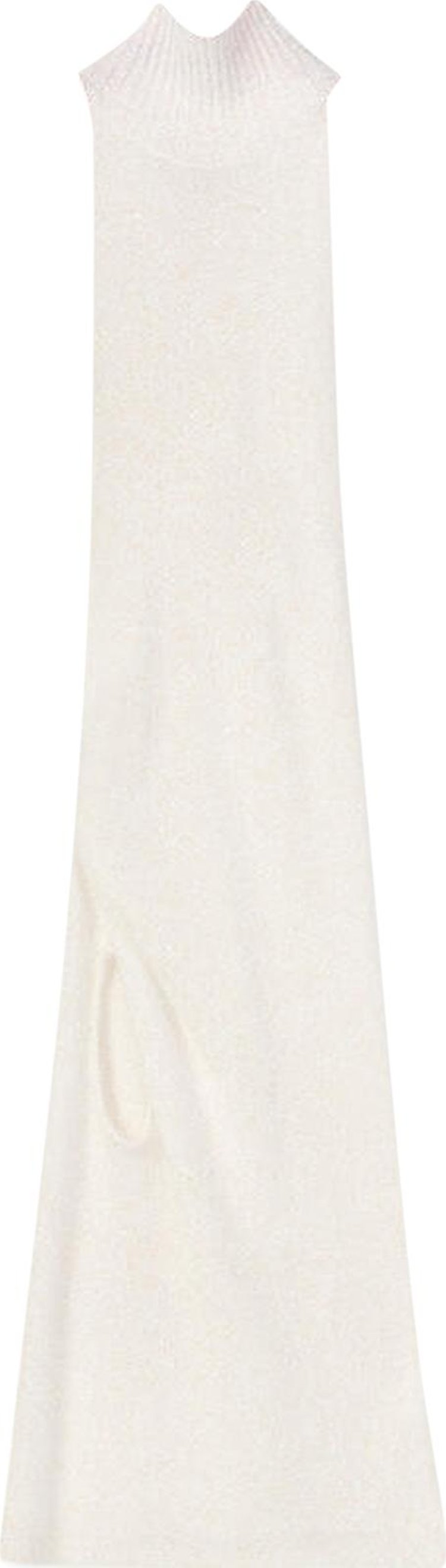 Loewe Cut Out Knit Dress 'Optic White'