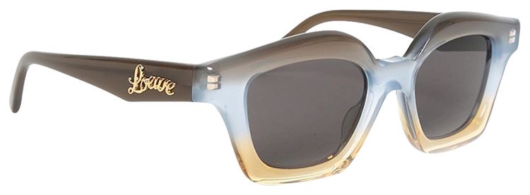 Loewe Tricolor Gradient Sunglasses SmokeDark BlueYellow