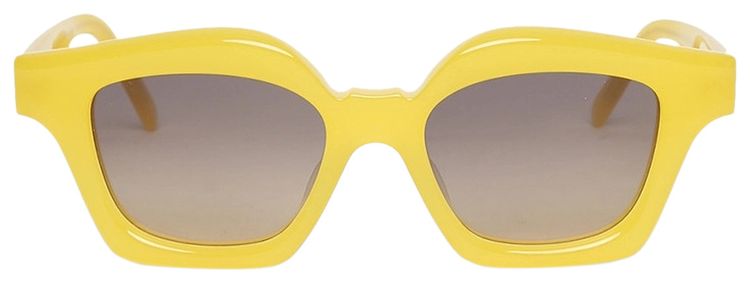 Buy Loewe Square Acetate Sunglasses 'Shiny Yellow/Gradient Smoke