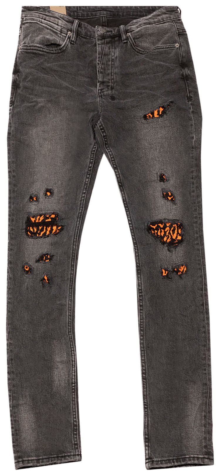 Ksubi Van Winkle Angst Fire Patch Jean Black