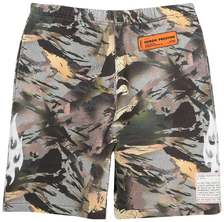 Heron Preston Sweatshorts GreenWhite