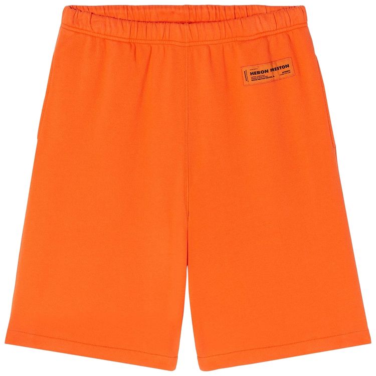 Heron Preston Logo Recycled Sweatshorts Orange