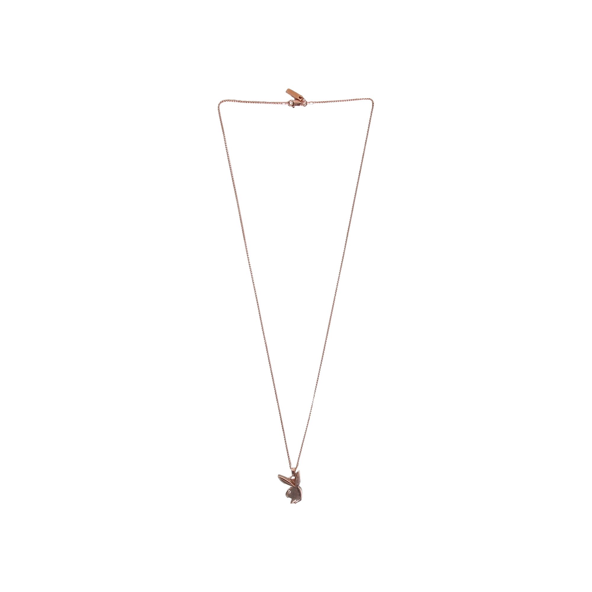 Rose gold playboy bunny necklace sale