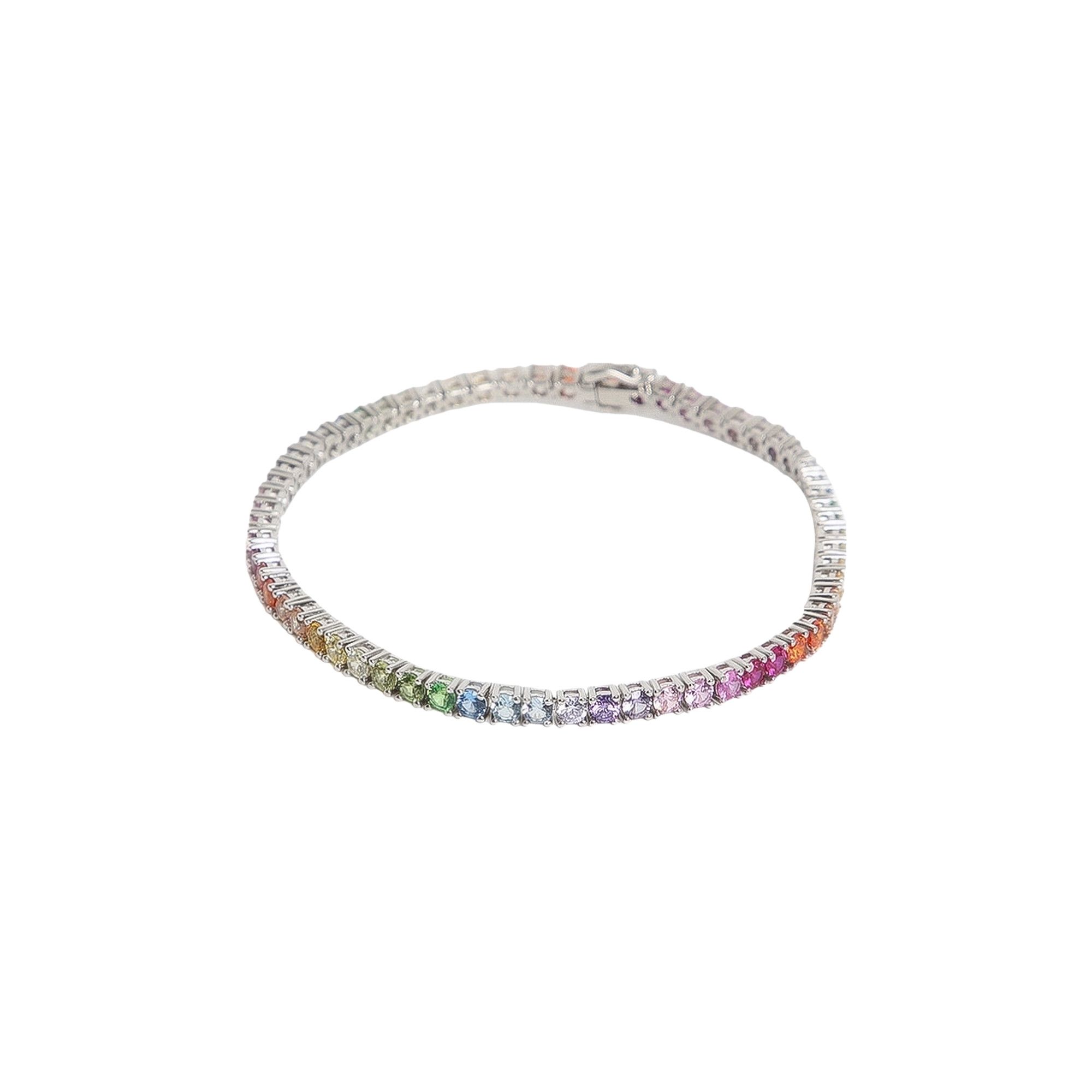 Buy Hatton Labs Rainbow Tennis Bracelet 'Solid Sterling Buy Hatton Labs Rainbow Tennis Bracelet 'Solid Sterling