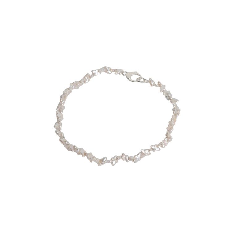 Hatton Labs Caiola Crosses Pearl Chain Solid Sterling Silver