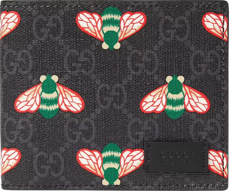 Bee print GG Supreme wallet