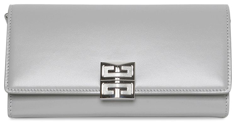 Givenchy 4G Wallet On Chain Cloud Grey