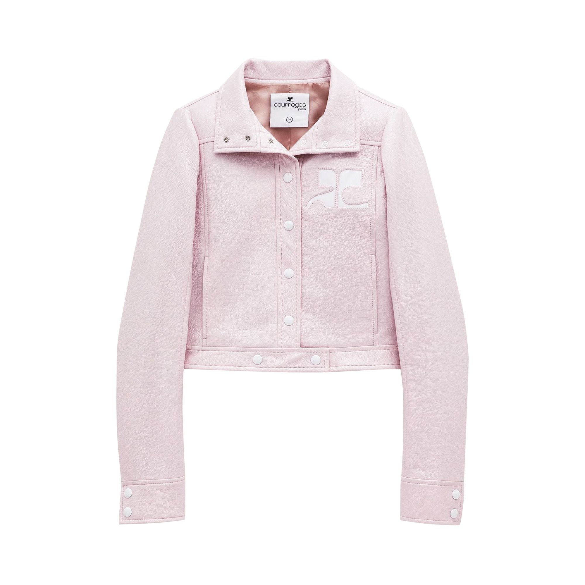 Vinyl pink jacket on sale