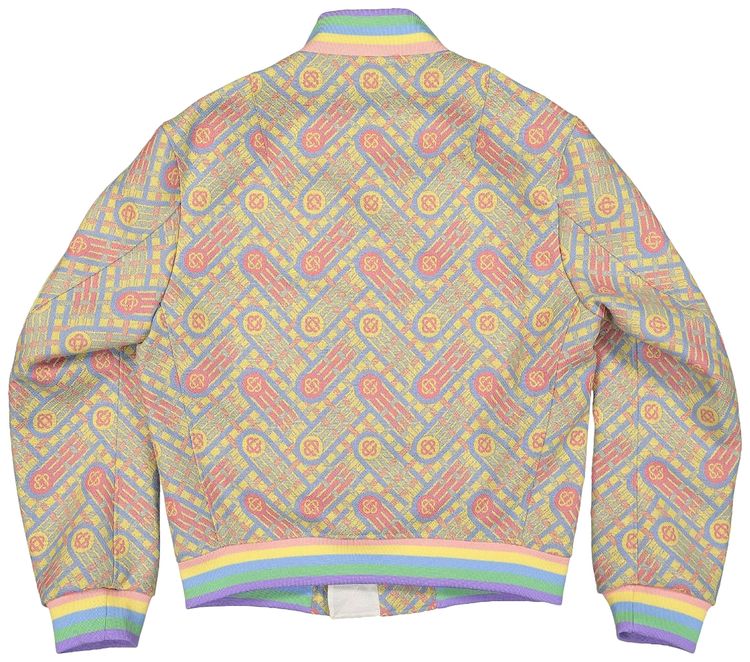 Casablanca Bomber Jacket Candy Ping Pong Monogram