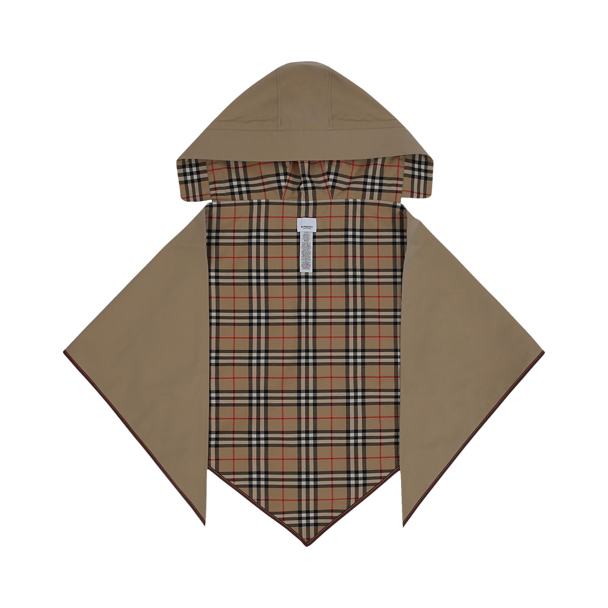 Burberry print poncho store