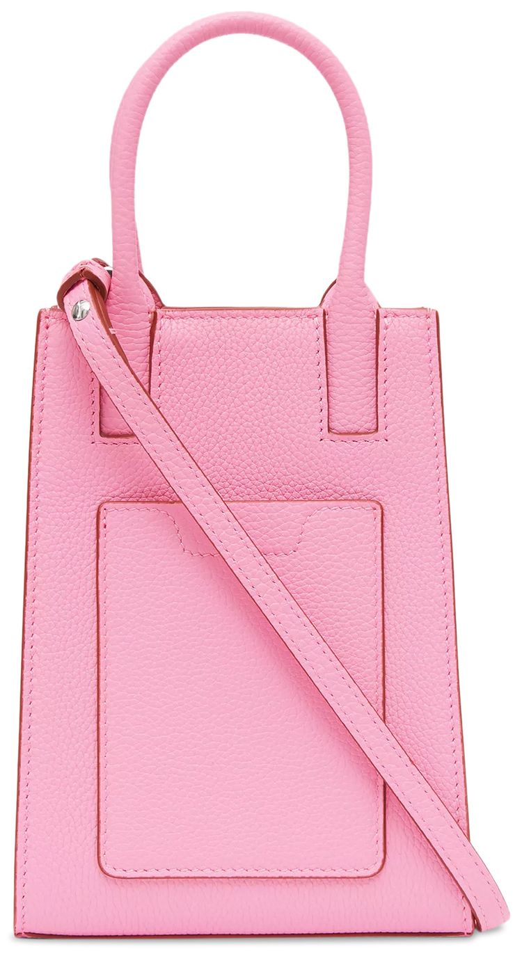 Burberry Micro Grainy Leather Frances Tote Primrose Pink
