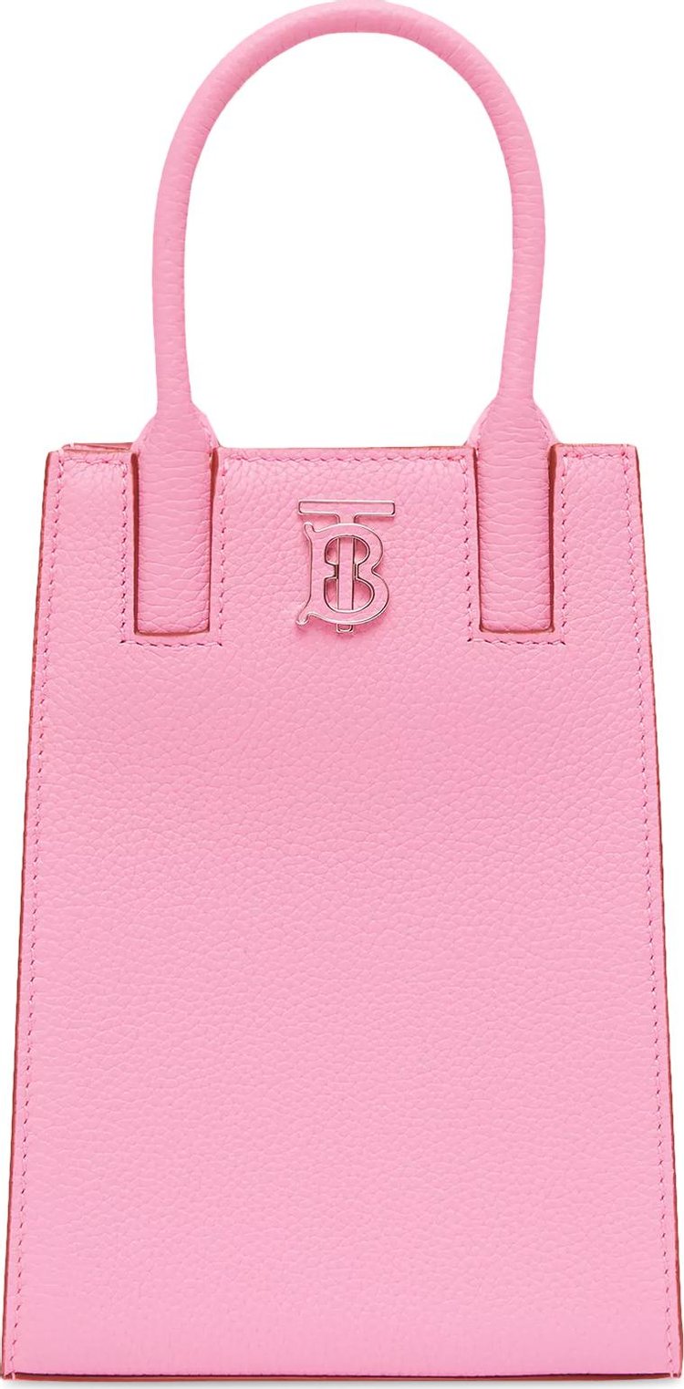Burberry Micro Grainy Leather Frances Tote 'Primrose Pink'
