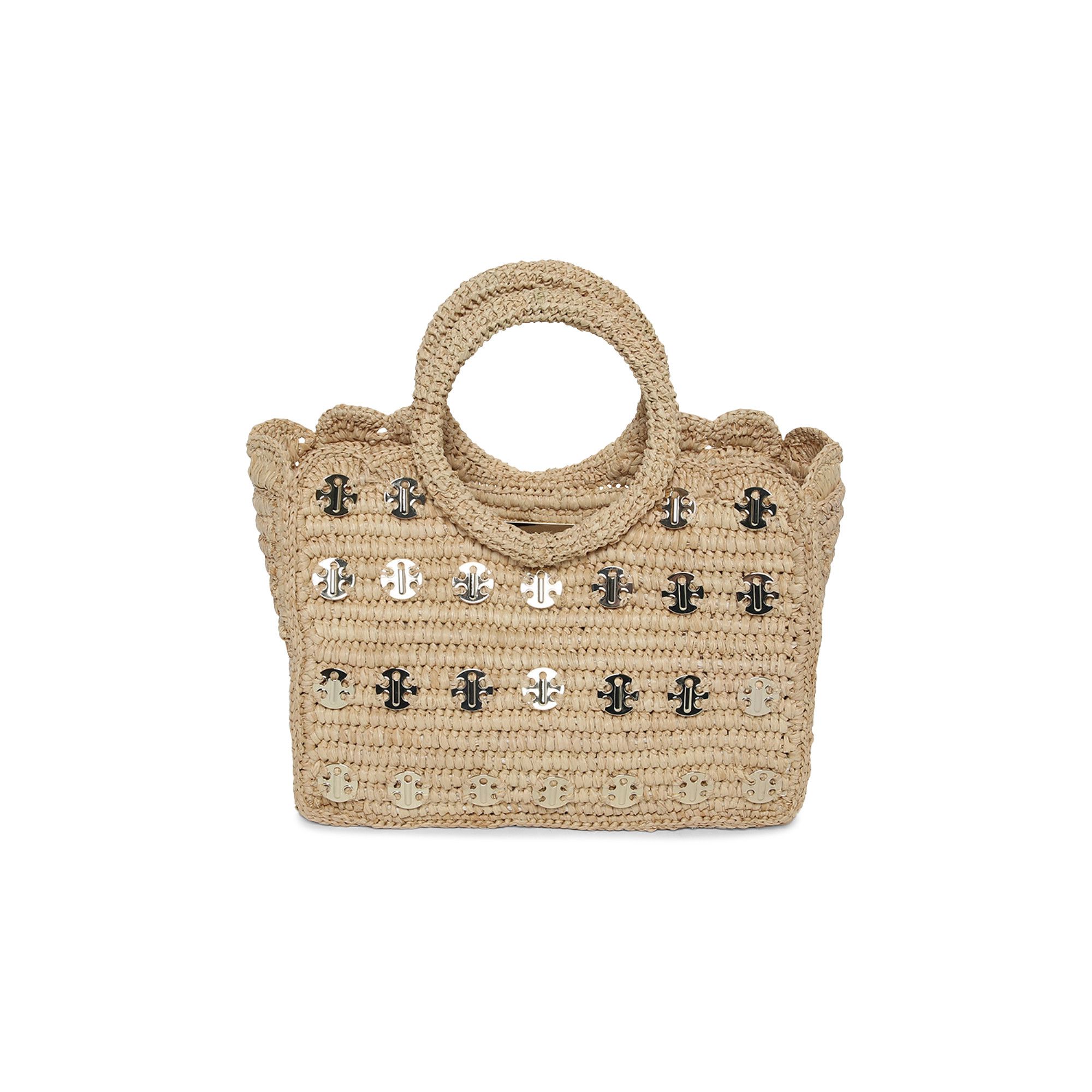 Buy Paco Rabanne Small Tote Bag With Platelets Natural