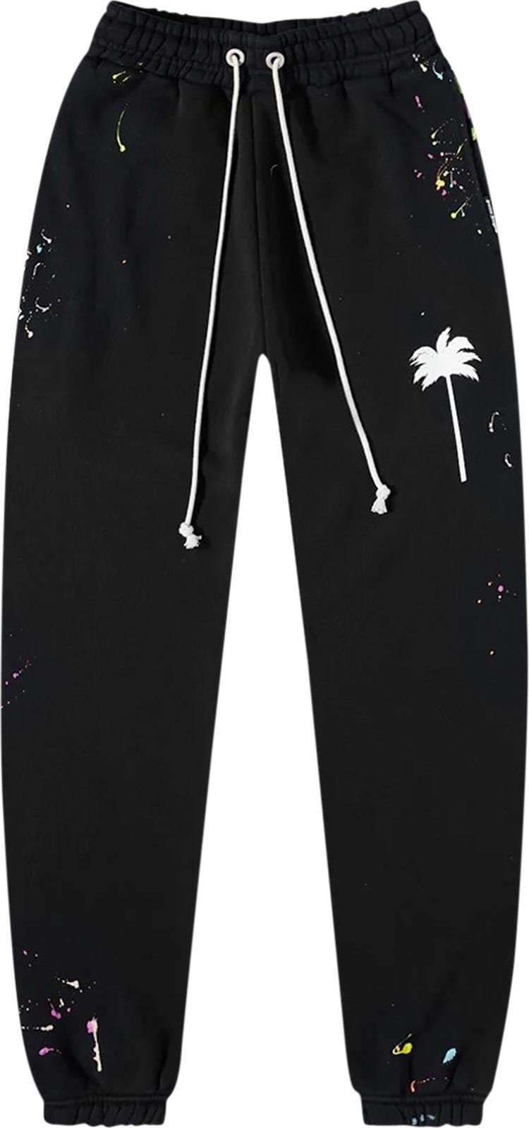 Palm Angels PXP Painted Sweatpants BlackWhite