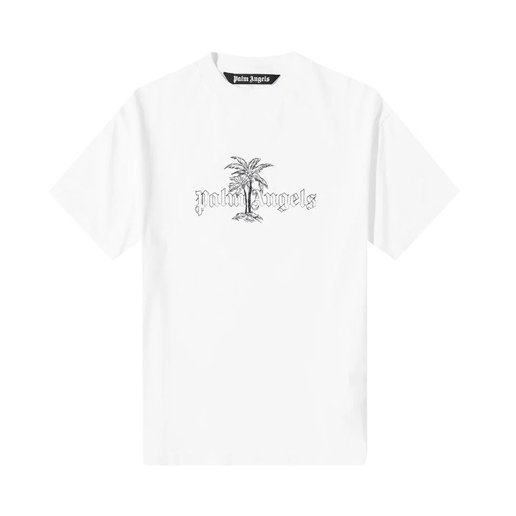 Palm Angels Sunset Palms Classic Tee WhiteBlack
