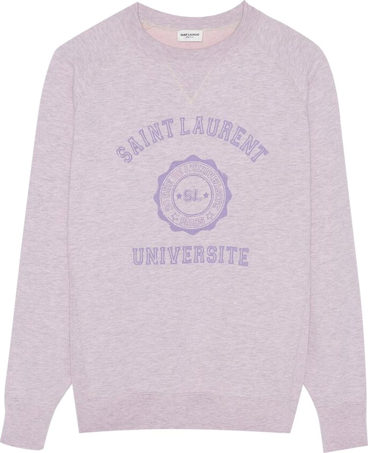 Saint Laurent "Saint Laurent Université" Sweatshirt 'Lilas'