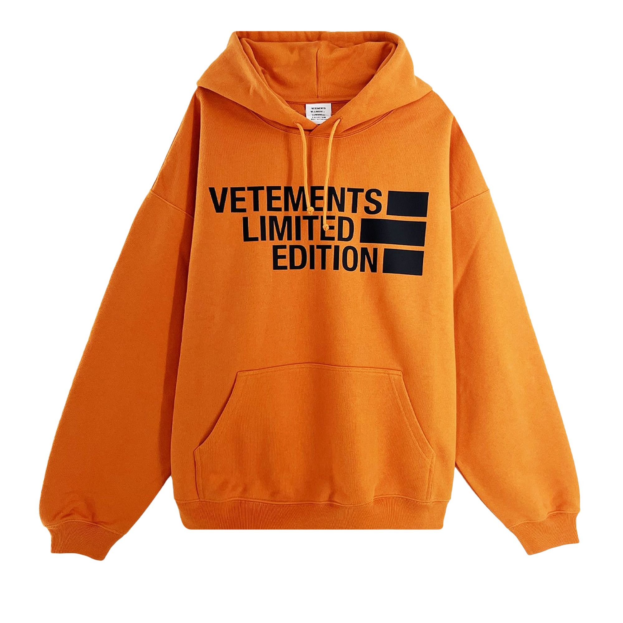 Vetements 2025 orange hoodie