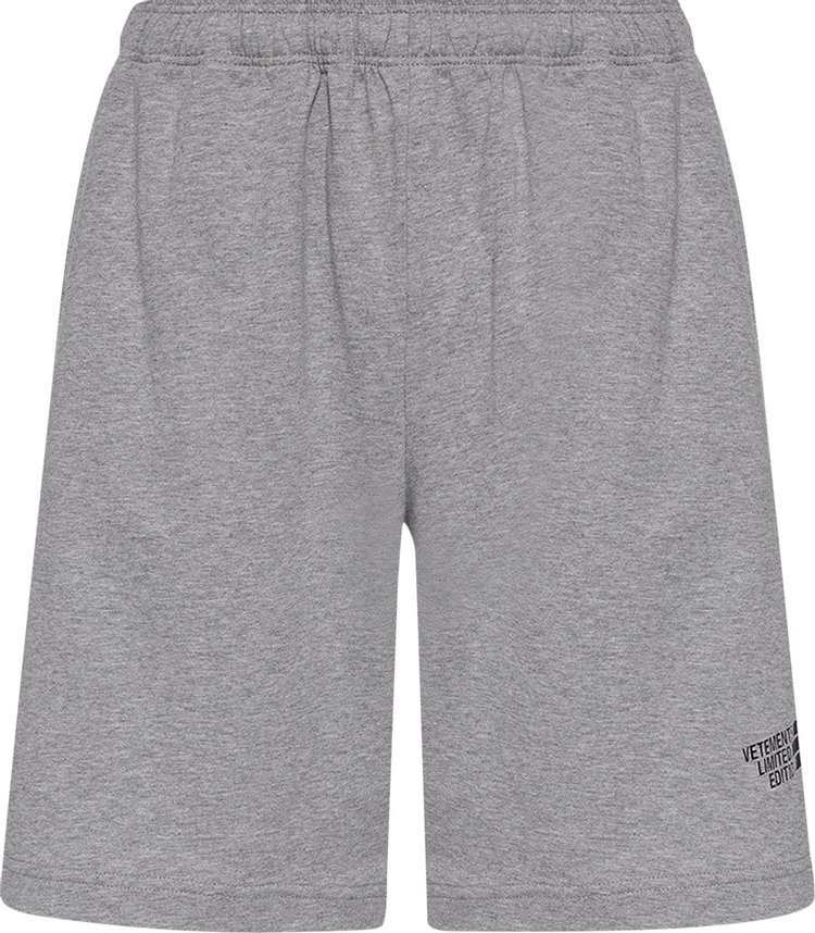 Vetements Limited Edition Shorts Grey Melange