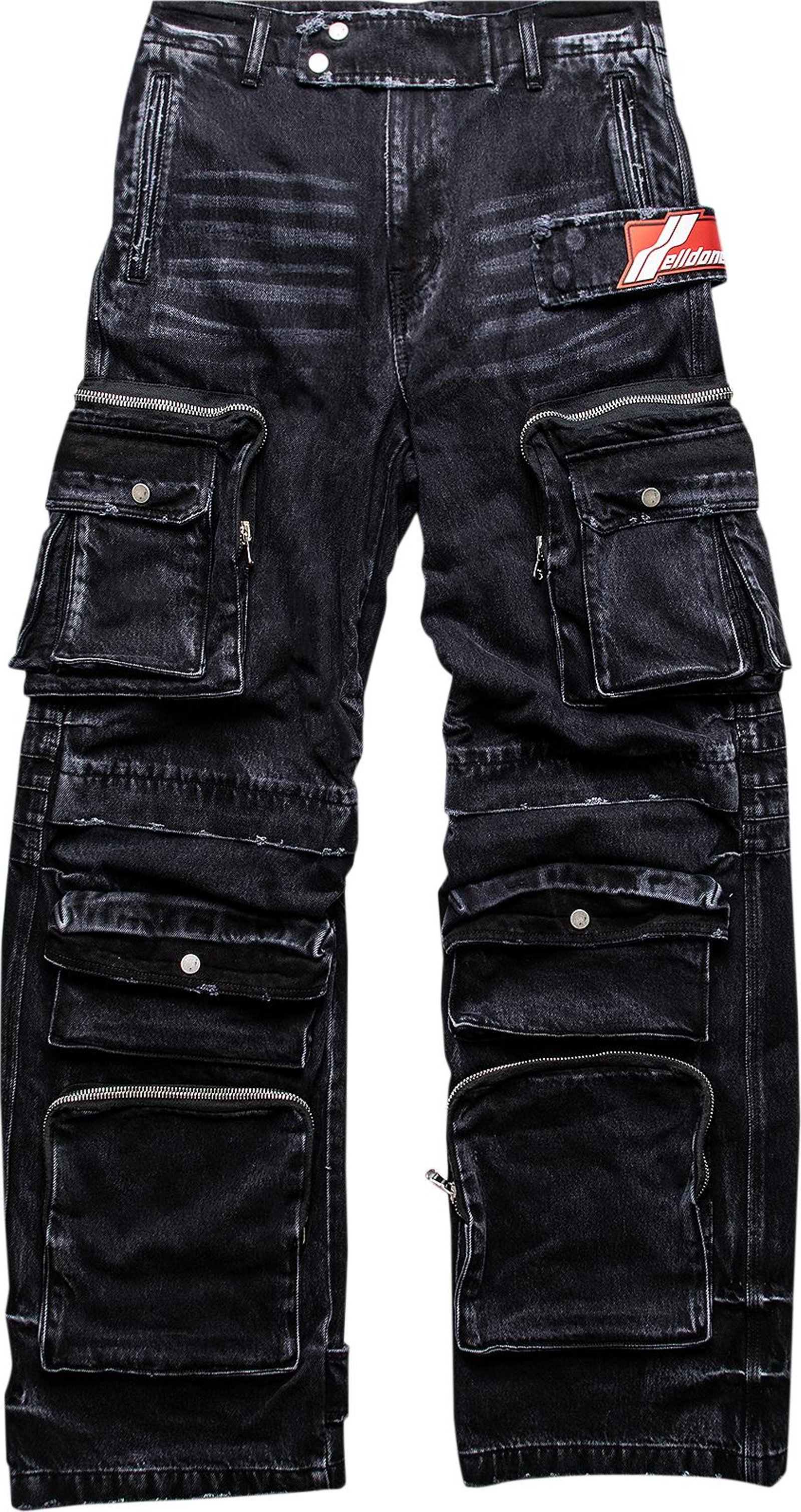Buy We11done Multiwashed Cargo Pants 'Black' - WD DP1 22 367 M WB | GOAT