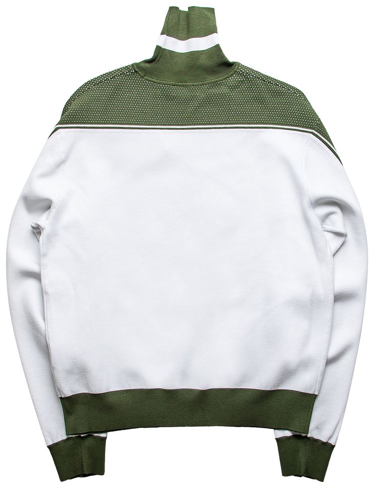 We11done Side Logo Mesh Top Olive