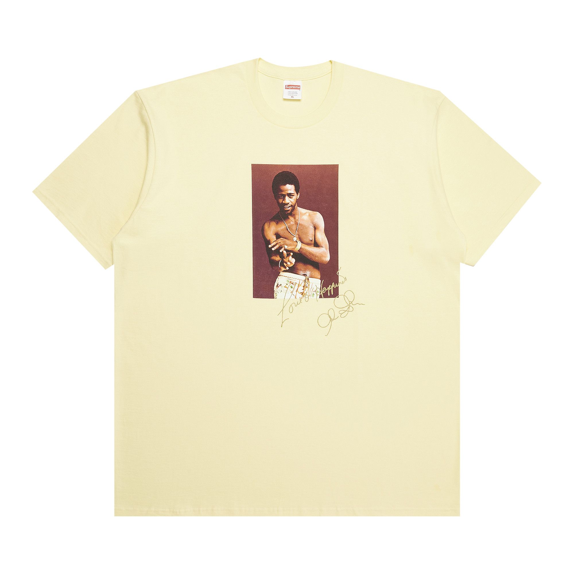 Buy Supreme Al Green Tee 'Pale Yellow' - SS22T34 PALE YELLOW | GOAT