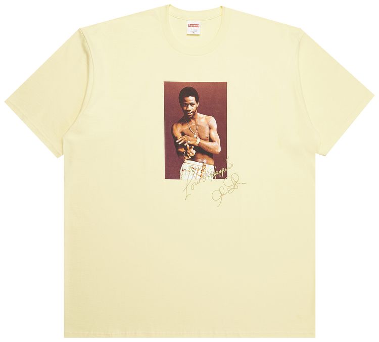 Supreme Al Green Tee Pale Yellow