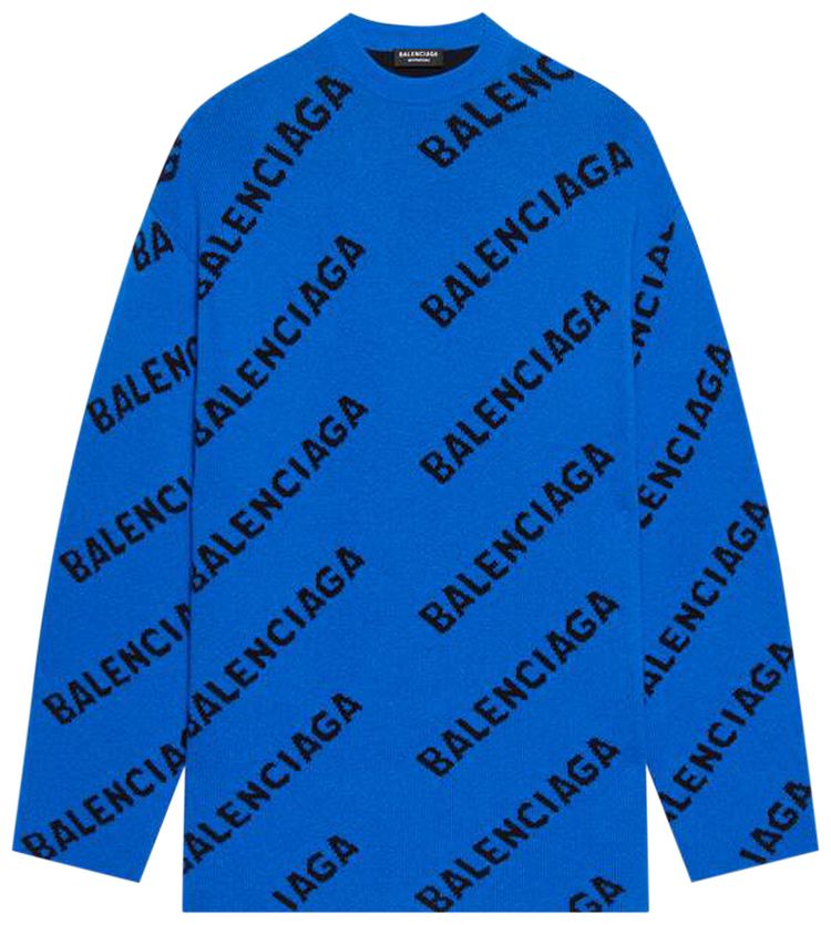 Blue balenciaga crewneck clearance
