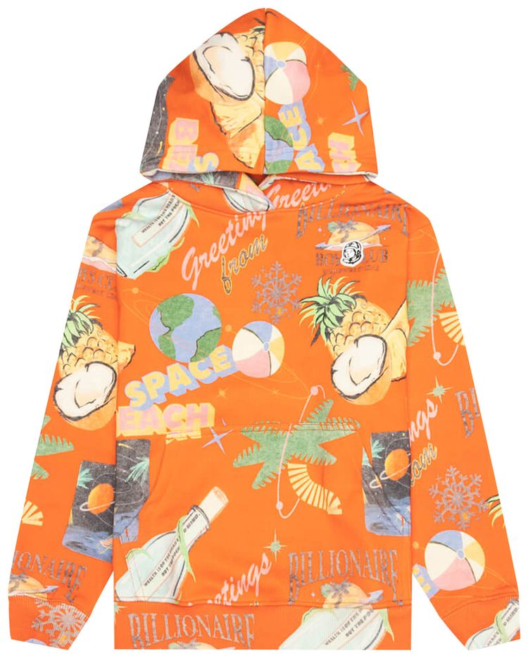 Billionaire Boys Club Kids BB Utopia Hoodie Vibrant Orange