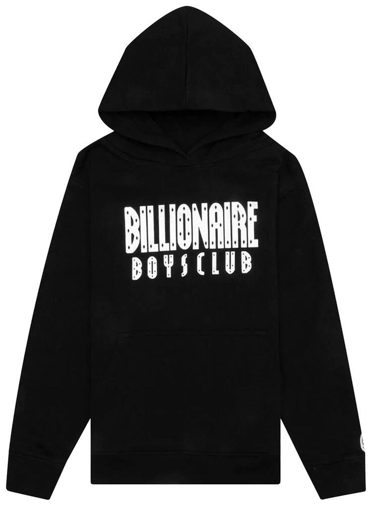 Billionaire Boys Club Kids BB Straight Font Hoodie Black