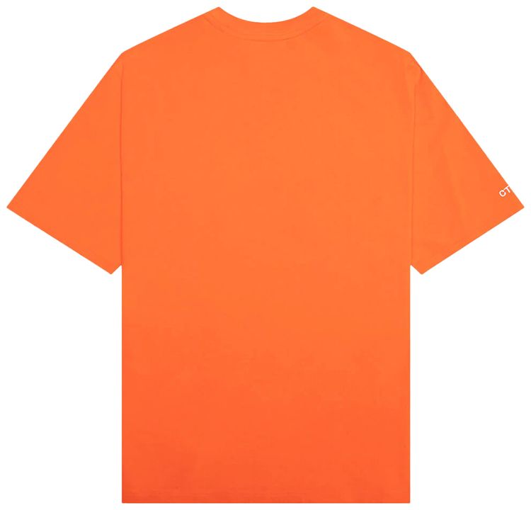 Heron Preston Short Sleeve Turtleneck CTNMB OrangeWhite