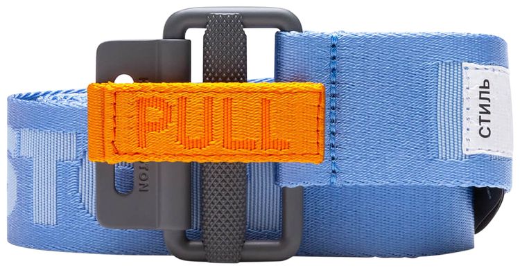 Heron Preston HP Tape Belt Classic Buckle Baby Blue