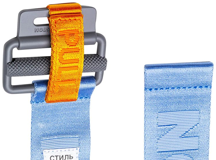 Heron Preston HP Tape Belt Classic Buckle Baby Blue