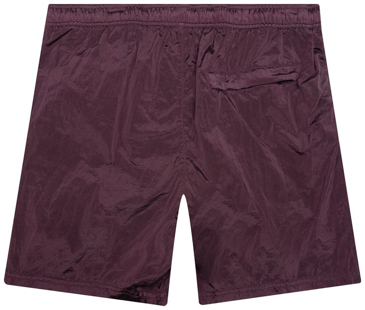 Stone Island Nylon Swimming Trunks Dark Burgundy