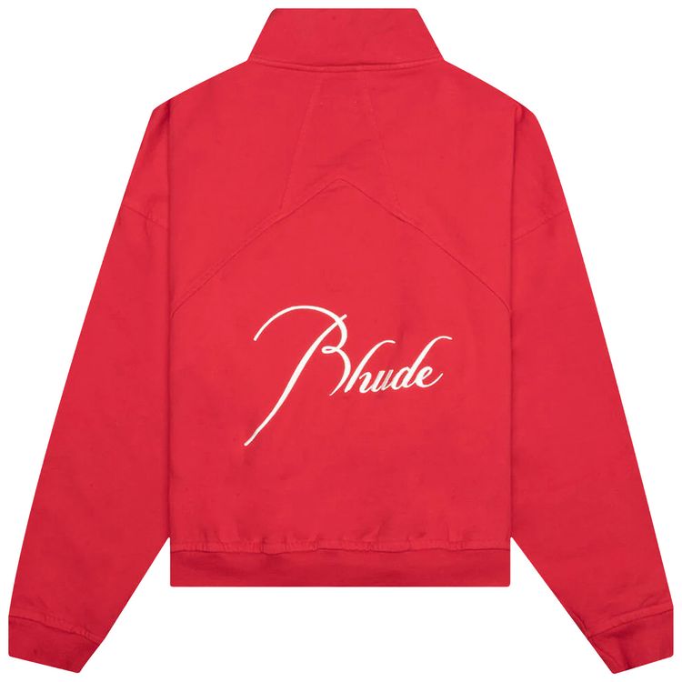 Rhude Quarter Zip Cherry Red
