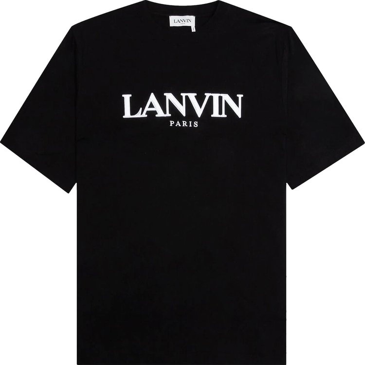 Lanvin Embroidered Regular T-Shirt 'Black'