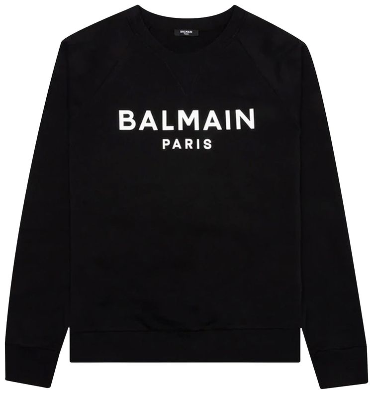 Balmain Printed Sweatshirt NoirBlanc