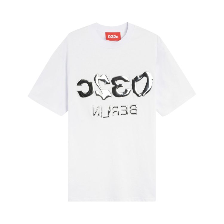032C Metallic Selfie Glitch Tee White