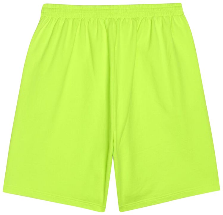 Balenciaga BB Corp Sweat Shorts Fluo YellowBlack